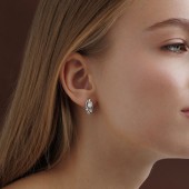 Cercei argint cu perle naturale albe si tortite DiAmanti SK25214EL_W-G
